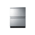 Summit 24 Inch Wide 3.1 Cu. Ft. Refrigerator Drawers with Sabbath Mode Stainless Steel