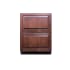 Summit 24 Inch Wide 3.1 Cu. Ft. Refrigerator Drawers with Right Angle Cord (Panel Not Included) Panel Ready