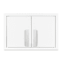 Summit 18" Wide X 12" High Double Door Base Cabinet White