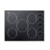 Summit 27 Inch Wide 5 Burner Electric Cooktop in Black Black