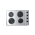 Summit 30 Inch Wide 4 Burner Electric Cooktop with Burner Indicator Lights Stainless Steel