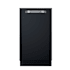 Summit 18 Inch Wide 8 Place Setting Built-In Top Control Dishwasher with ADA Compliant Design and Ultra Quiet Performance Black