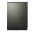 Summit 24 Inch Wide 4.6 Cu. Ft. Energy Star Rated Compact Refrigerator with Fingerprint Resistant Finish and Door Lock Black Stainless Steel