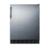 Summit 24 Inch Wide 5.3 Cu. Ft. Energy Star Certified Compact Freezerless Refrigerator with No-Frost Operation and Removable Shelves Stainless Steel