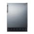 Summit 24 Inch Wide 5.3 Cu. Ft. Energy Star Certified Compact Freezerless Refrigerator with Adjustable Legs and Thermostat Stainless Steel