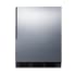 Summit 24 Inch Wide 5.5 Cu. Ft. Compact Freezerless Refrigerator with Right Hand Door Swing and Adjustable Shelves Stainless Steel