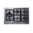 Summit 30 Inch Wide 5 Burner LP Gas Cooktop with Continuous Cast Iron Grates Stainless Steel