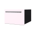 Summit BeautiFridge 18 Inch Wide 0.8 Cu. Ft. Refrigerator Drawer with Solid State Operation and Digital Controls Pink