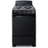 Summit 20 Inch Wide 2.3 Cu. Ft. Free Standing Electric Range with Broil Element and Storage Drawer Black