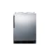 Summit 24 Inch Wide 5.5 Cu. Ft. Built-In / Free Standing Kegerator with Adjustable Thermostat Stainless Steel