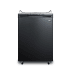Summit 24 Inch Wide 5.6 Cu. Ft. Built-In / Free Standing Kegerator with Locking Casters Black