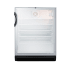 Summit 24 Inch Wide 5.5 Cu. Ft. Built-In ADA Compliant Beverage Center with Door Lock Glass / Black