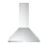 Summit 400 CFM 30 Inch Wide Wall Mounted Range Hood Adjustable Chimney Height Stainless Steel