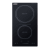 Summit 12 Inch Wide 2 Burner Electric Cooktop with Induction Burners and Auto Shutoff Black
