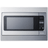 Summit 27 Inch Wide 2.2 Cu. Ft. 1200 Watt Built In Microwave with Trim Kit and Defrost Function Stainless Steel