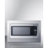 Summit 30 Inch Wide 2.2 Cu. Ft. 1200 Watt Built In Microwave with Defrost Function and Trim Kit Stainless Steel