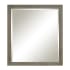 Sunny Wood Collin 36" W x 40" H Modern Rectangular Wood Framed Bathroom Wall Mirror Rustic Taupe