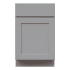 Sunny Wood Grayson 21" Wide Single Door Base Cabinet with Dovetail Drawer and Full Extension Soft Close Slides Dove Gray