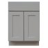 Sunny Wood Grayson 24" Wide Double Door Base Cabinet with Dovetail Drawer and Full Extension Soft Close Slides Dove Gray