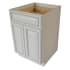Sunny Wood Riley 24" Wide x 34-1/2" High Double Door Base Cabinet with 1 Drawer and 1 Shelf White
