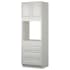 Sunny Wood Riley 33" Wide x 96" Tall Double Door Wall Oven Cabinet with Triple Drawers Fresh White with Dover Glaze