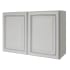 Sunny Wood Riley 36" Wide x 24" High Double Door Bridge Cabinet White