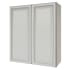 Sunny Wood Riley 36" Wide x 42" High Double Door Wall Cabinet with 2 Shelves White