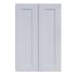 Sunny Wood Shaker Hill 24" Wide x 36" High Double Door Pantry Cabinet Designer White