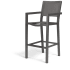Sunset West Vegas 25" Wide Aluminum Framed Outdoor Bar Stool Graphite