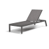 Sunset West Vegas 85" Wide Aluminum Framed Outdoor Chaise Chair Graphite