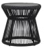 Sunset West Milano 20" Wide Marble Top Rope Outdoor End Table Slate / Granite