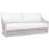 Sunset West Dana 33" Wide Rope Framed Sunbrella Outdoor Standard Sofa Natural / Linen Canvas
