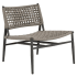 Sunset West Grigio 25" Wide Aluminum Framed Outdoor Accent Chair Graphite