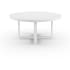 Sunset West Newport 60" Diameter Aluminum Outdoor Dining Table Frost