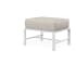 Sunset West Bristol 24" Wide Sunbrella Outdoor Ottoman White