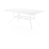 Sunset West Bristol 42" Wide Aluminum Outdoor Dining Table White