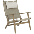 Sunset West Coastal Teak 30" Wide Teak Framed Outdoor Lounge Arm Chair Teak