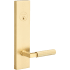 Sure-Loc Levanto Single Cylinder Keyed Entry Lever Set and Deadbolt Combo with Rectangle Rose Satin Brass