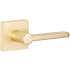 Sure-Loc Verona Passage Door Lever Set with Square Rose Satin Brass