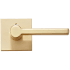 Sure-Loc Verona Privacy Door Lever Set with Square Rose Satin Brass