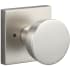 Sure-Loc Zermatt Privacy Door Knob Set with Square Rose Satin Nickel