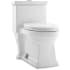 Swiss Madison Voltaire 1.1 GPF Dual Flush One Piece Elongated Toilet with Push Button Flush - Seat Included Glossy White