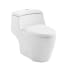 Swiss Madison Manoir 1.6 GPF Dual Flush One Piece Elongated Toilet with Push Button Flush - Seat Included White