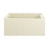 Swiss Madison Voltaire 48" Three Wall Alcove Acrylic Soaking Tub with Left Drain and Overflow Bisque