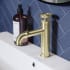 Swiss Madison Avallon 1.2 GPM Single Hole Bathroom Faucet Brushed Gold