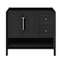 Swiss Madison Chateau 36" Single Free Standing Vanity Cabinet Only - Less Vanity Top Black Oak