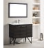 Swiss Madison Annecy 36" Free Standing Single Basin Vanity Set with MDF Cabinet and Ceramic Vanity Top Black Walnut