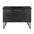 Swiss Madison Annecy 48" Free Standing Single Basin Vanity Set with Cabinet and Ceramic Vanity Top Black Walnut / Matte Black