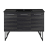 Swiss Madison Annecy 48" Free Standing Single Basin Vanity Set with Cabinet and Ceramic Vanity Top Black Walnut / Matte Black