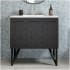 Swiss Madison Annecy 36" Free Standing Single Basin Vanity Set with Cabinet and Ceramic Vanity Top Black